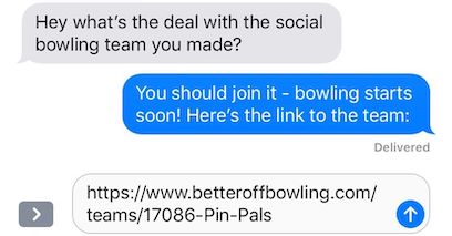 Copy link to team example